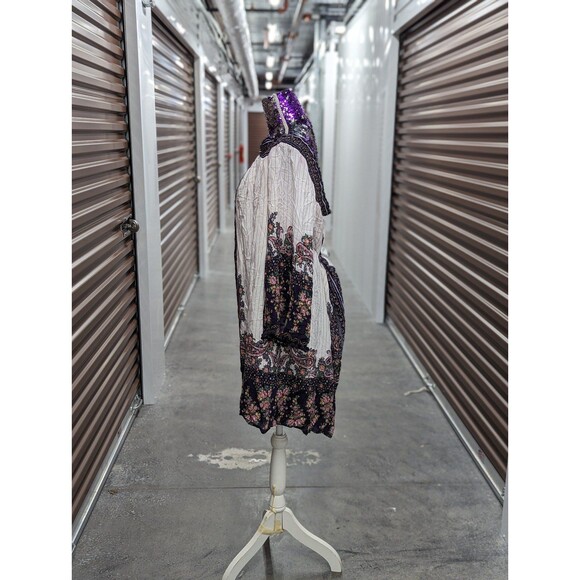 Xhilaration Plus Size 3X oversized off shoulder flowy boho mini dress - Picture 5 of 9